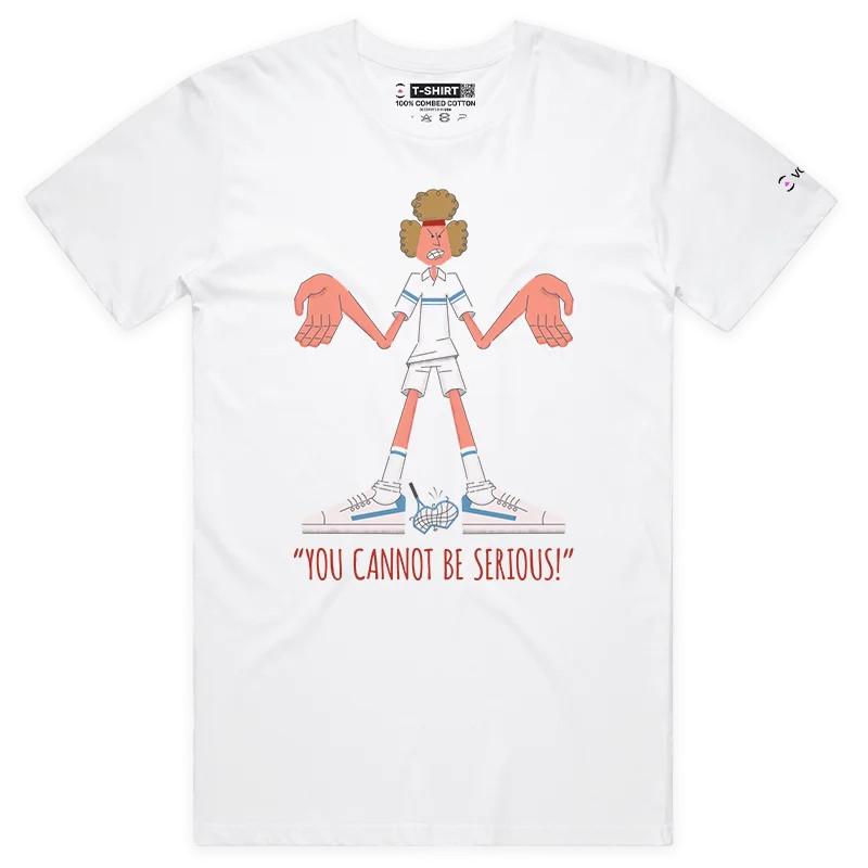 

VOICEART John McEnroe Tennis Icon Sports T-Shirt with Premium Graphic Design XL