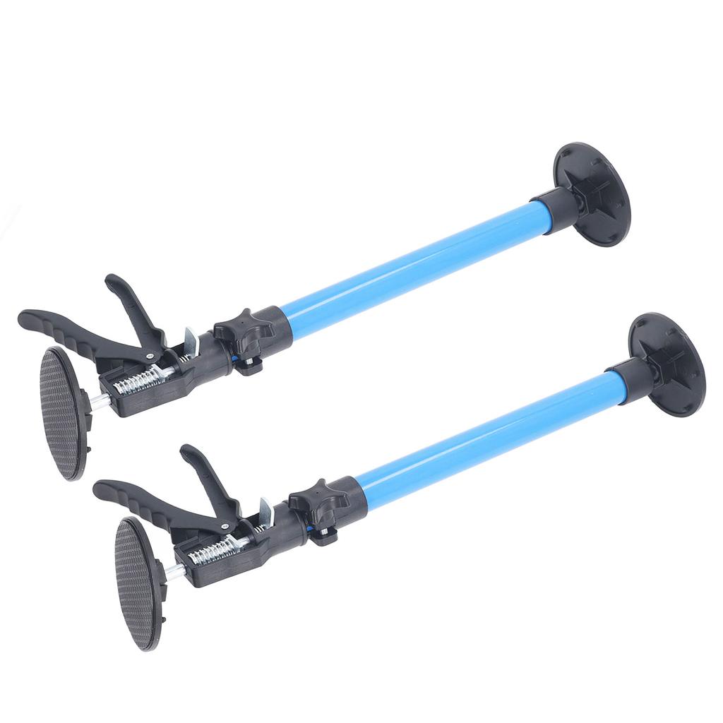 2PCS Telescopic Support Rods with Non Slip Pads Stainless Steel Adjustable Pole for Woodworking Cabi