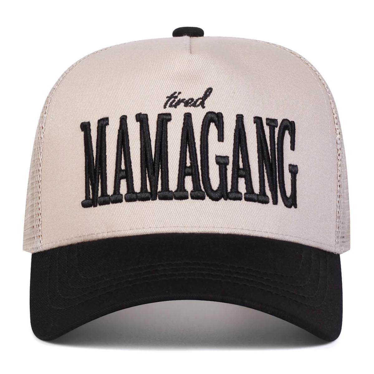 

Unisex Mamagang Letter Embroidery Baseball Net Caps Spring Summer Outdoor Adjustable Casual Hats Dad Hat Sunscreen Hat