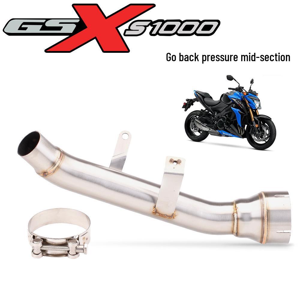 Suzuki GSX-S1000 Stainless Steel Backpressure Removal Exhaust Mid-Section (2015-2022 Models)