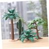 NUOBESTY Set of 4 Simulation Plants, Mini Fake Trees, for Landscape Models, Indoor Decor, DIY Landscape Model, Approx. 3.3 Inches