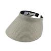 Okamoto Hat Manila Hemp Sun Visor (Ladies Hat Visor Clip-on Sun Visor Stylish Ladies Women's Hat Hemp UV Made in Japan) ok-bp008 Gray
