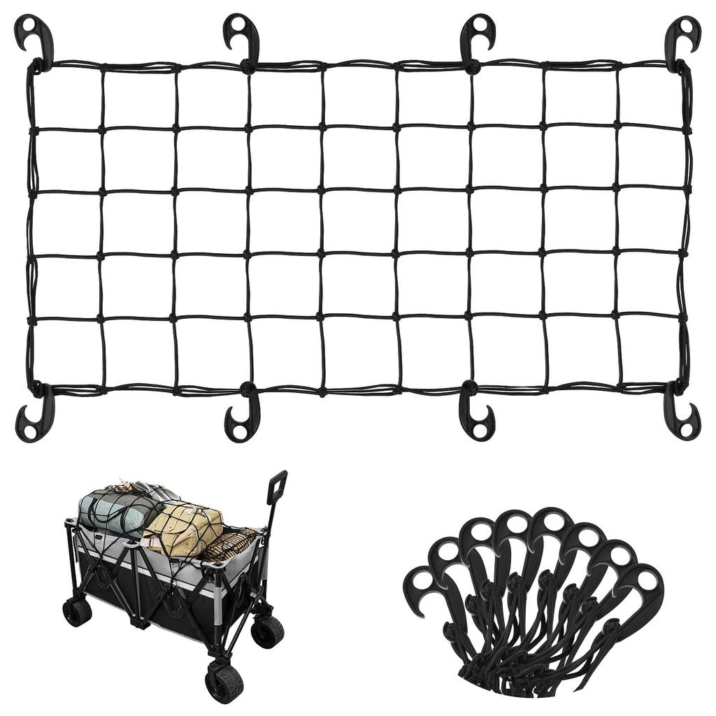 Raynesys Cargo Net, Wagon Net, 35.4 x 19.7 inches (90 x 50 cm), Stretches