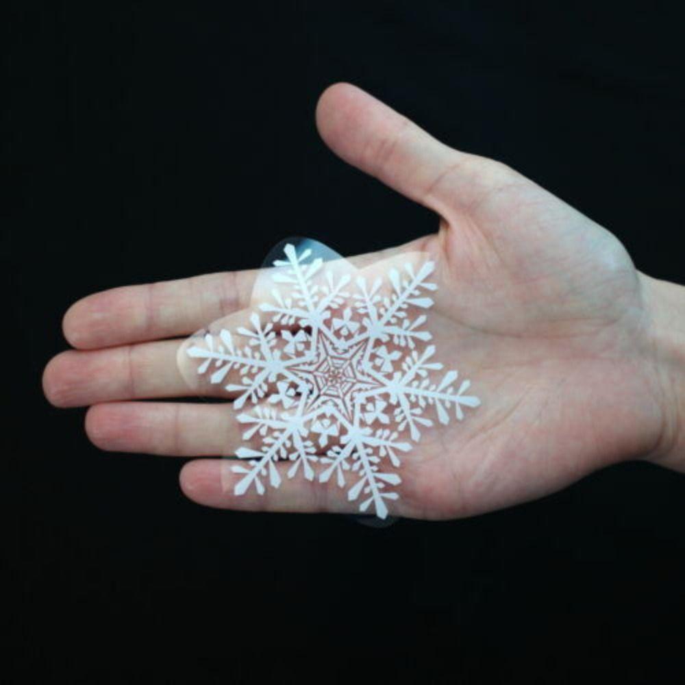 Merry Christmas Decal Stickers Clings Decal Electrostatic Sticker Christmas Windows Snowflakes