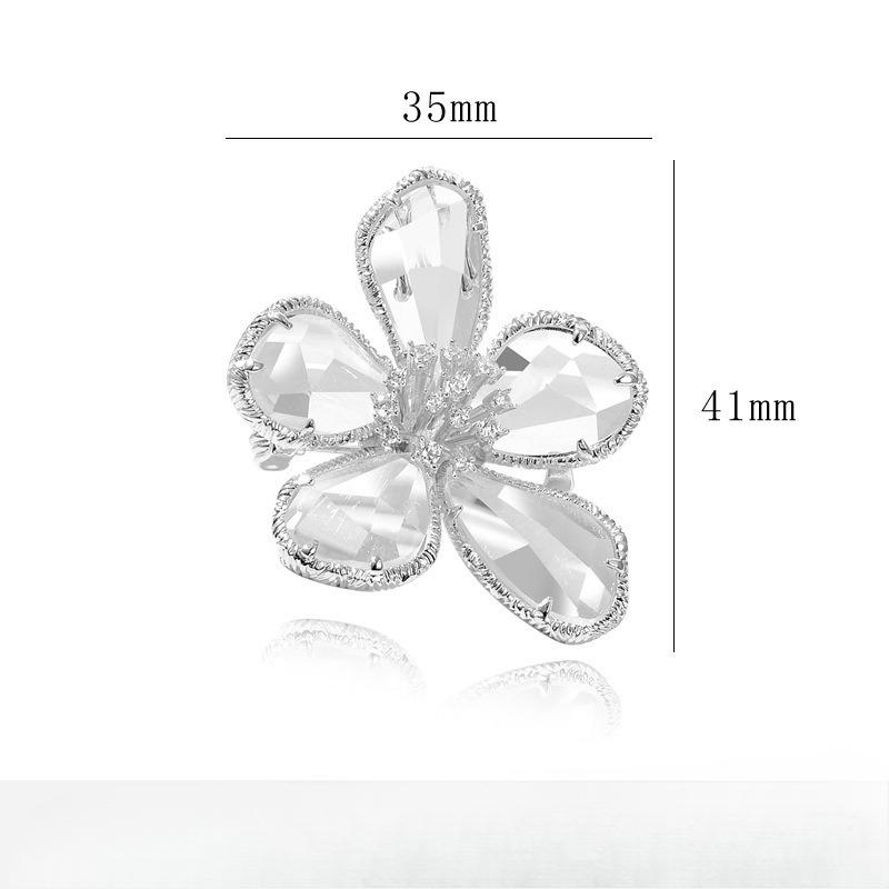 Retro Corsage, Trendy Crystal Flower Brooch, Pin Buckle Decoration, Creative, Versatile and Elegant Accessories