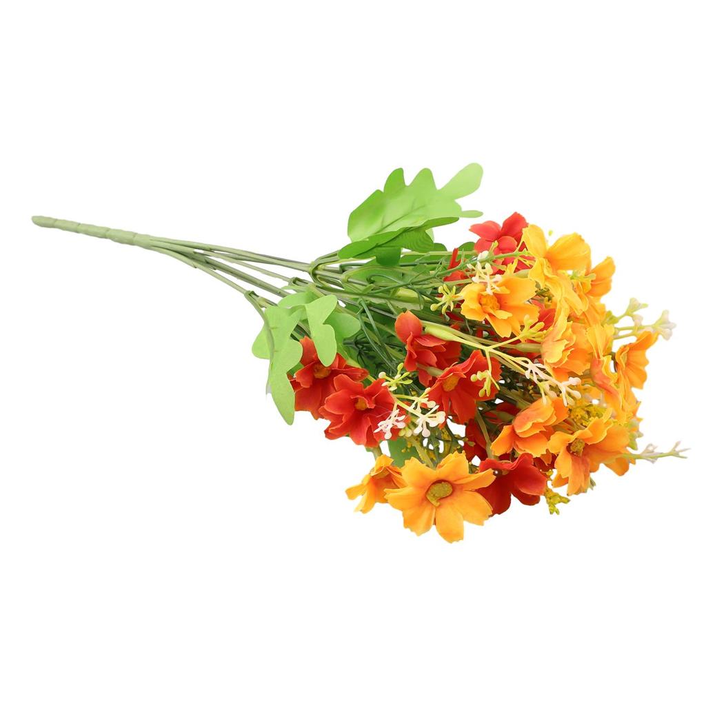 Realistic Bouquet of Silk Faux Flowers for Art Hall and Public Area Decor