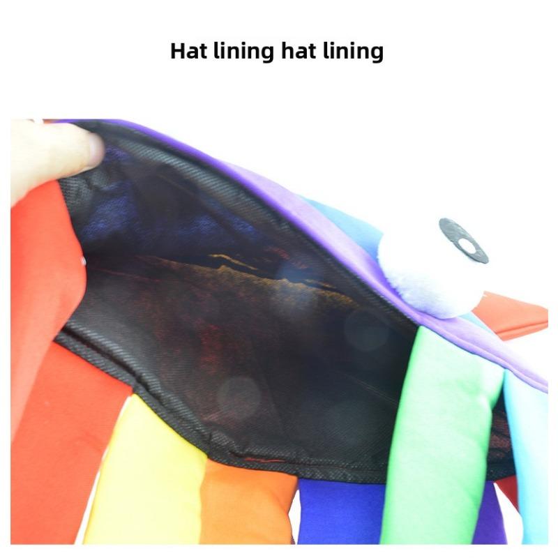 1 pièce Halloween Chapeaux d'animaux drôles Feutre de polyester coloré Poulpe/Canard/Champignon Costume Couvre-tête pour Fête Accessoires photo