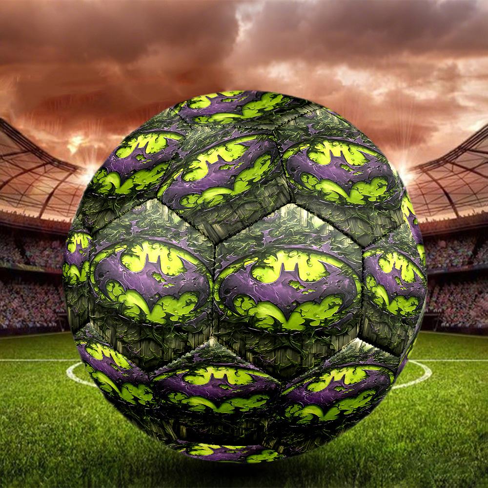 Superheroes Print Size 5 Soccer Ball, Standard Match Football for Sports Game and Team Practice, Ideal Gift for Soccer Fans