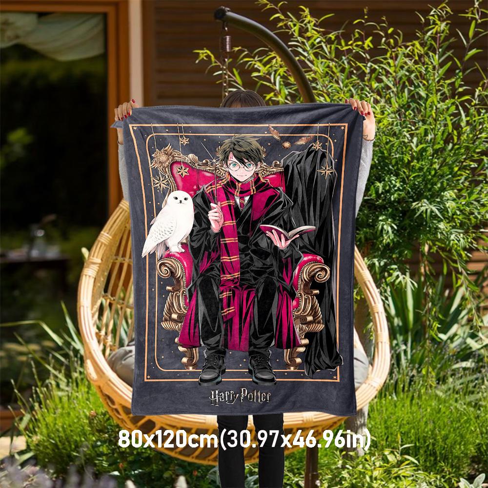 1pc Harry Potter,Hogwarts,magic Outdoor Flannel Throw Blanket All Season Soft Warmth,Home Decor 1031182