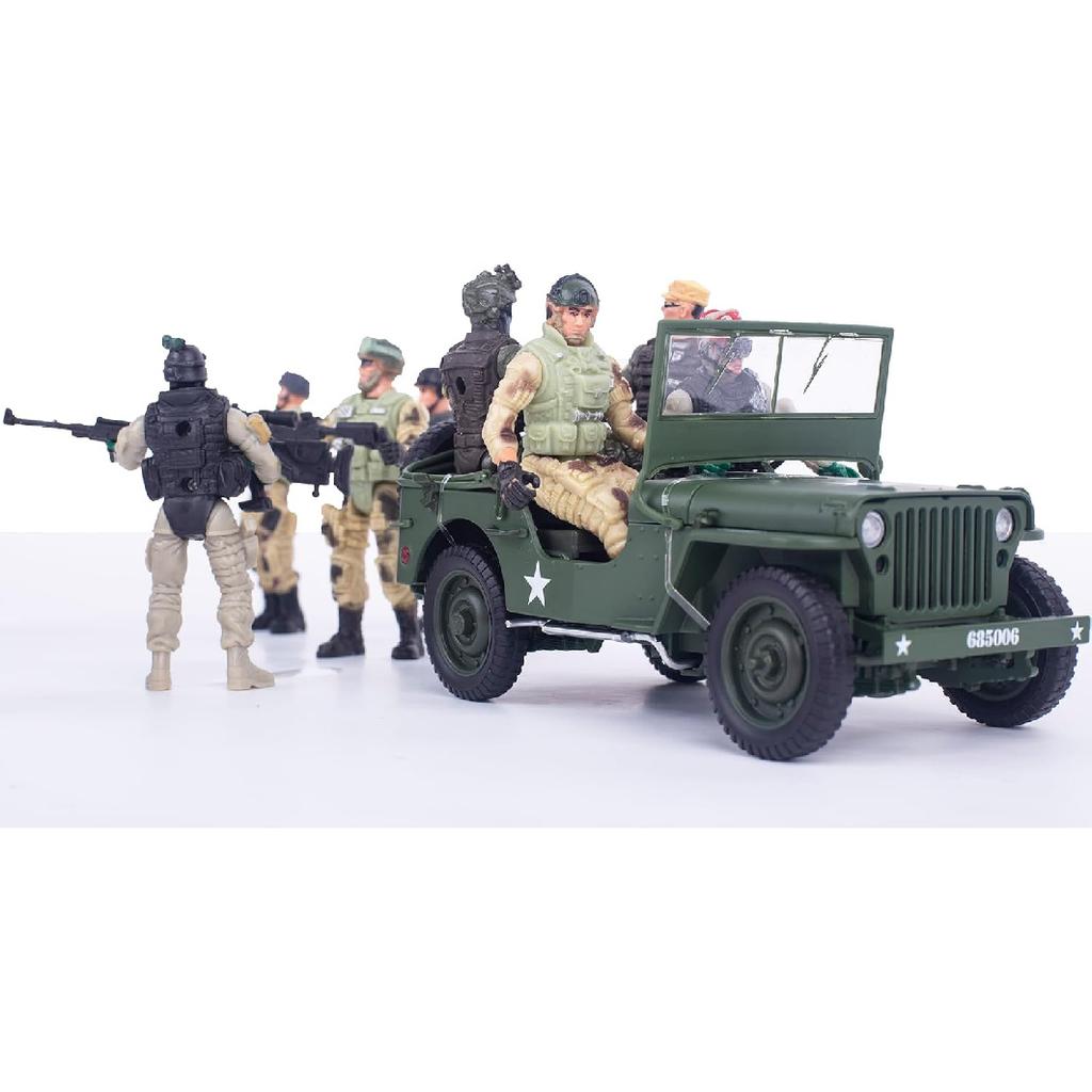 Berry President Army Men, Army Action Figures, 4 Inches Military Action Figures, Army Combat SWAT Soldier Action Figures Toys for 4 5 6 7 8 9 10 Year