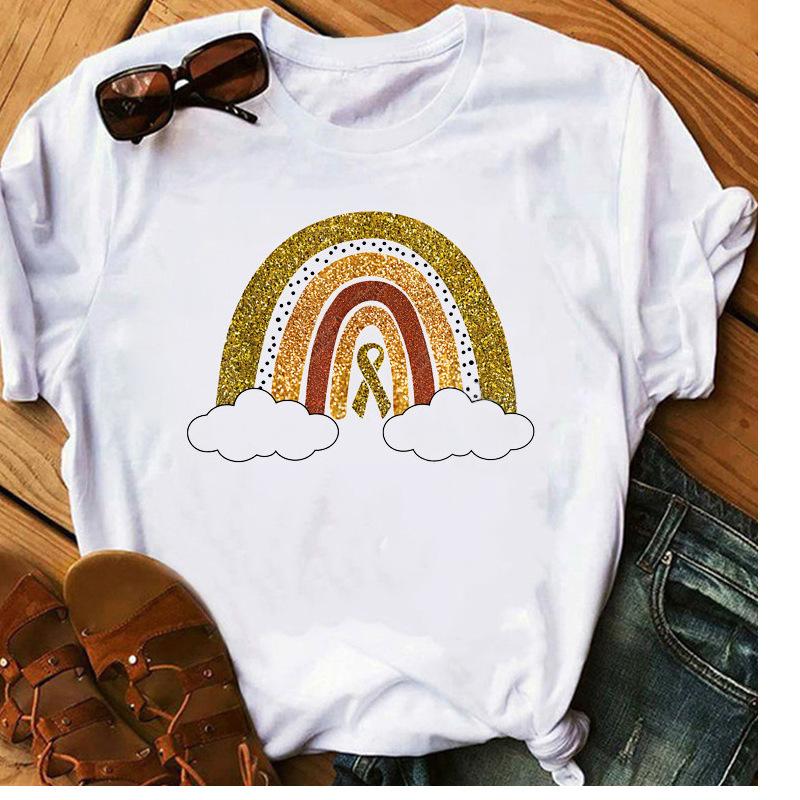 Fashion Vintage Black Girl Letter Graphic Female Tee 90S Summer Shirts Short Sleeve Loose Tees White O-Neck Female Tops Clothing