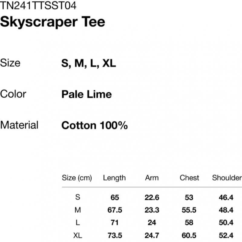 Thisisneverthat Skyscraper Tee Pale Lime