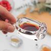 Transparent Cat Shaped Seasoning Dish Creative Glass Dipping Saucer  Sauce Serving