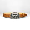 COWGIRL UP Western Cowgirl Belt Luxury Design Heart Horse Buckle Waistband  for Women Spice Girls