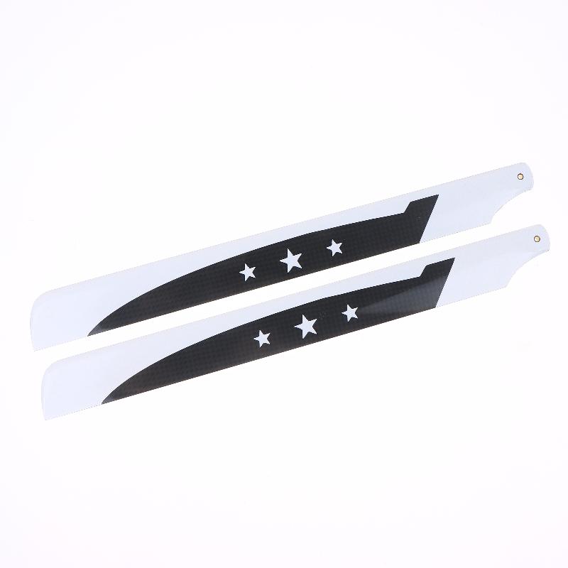 For 450 Series Rc Helicopter Glass Carbon Main Rotor Blade Replacement Parts Diy Rc Helicopter Propeller Accessories 1Pair