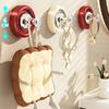 Hook Up Load-Bearing No Slip Suction Cup Hook Dopamine Reusable Storage Hook Universal Use for Home Organization