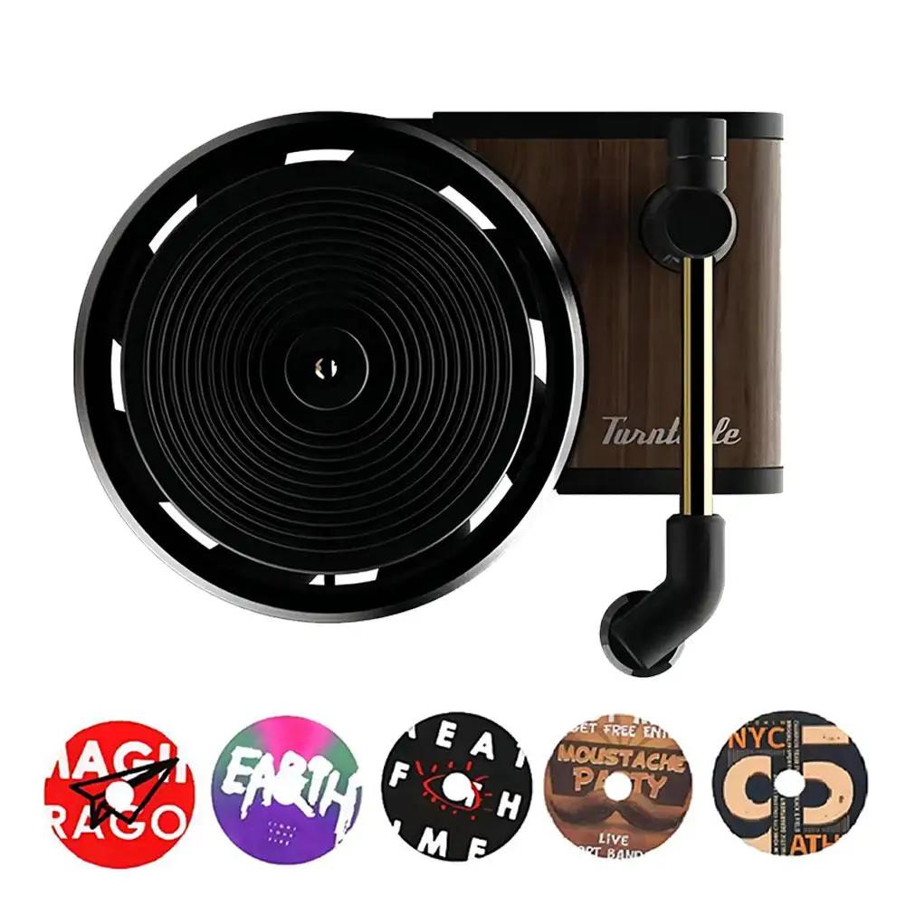 Car Air Freshener Record Player Turntable Car Perfume Phonograph Smell Air Clip Diffuser Outlet Aromatherapy Vinyl Clip Ven O8U8