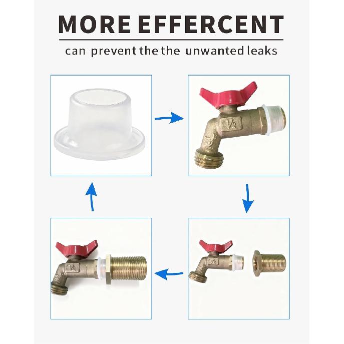 10 PCS Seal Ring Silicone Washer,Seal Washer for 1/2 inch Shower Head, spot, Kitchen Flush Pipes, Garden and Outdoor Water Pipes, etc.