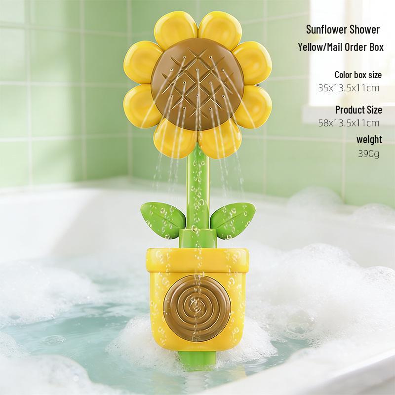 Sunflower Baby Bath Spinner Toy for Kids