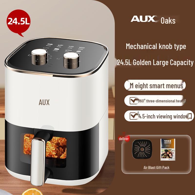 

2025 Мультифункціональна електрична аерофритюрниця-духовка з низьким вмістом жиру та великою місткістю, з видимим приготуванням, не потребує перевертання