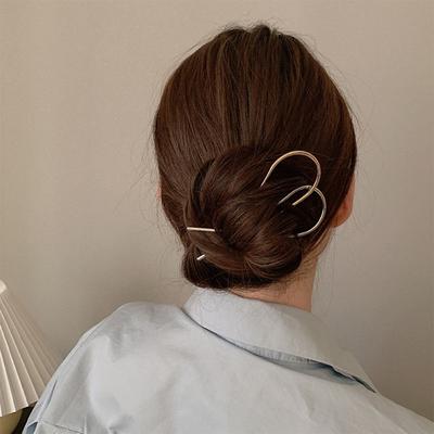 Einfache U-Form Haarklammern Haarnadeln für Frauen Metall Haarnadeln Haarspangen Brautfrisur Werkzeuge Accessoires für Frauen Duttmacher