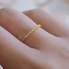 Huitan Simple Style Women Rings Copper Color/Gold Color with Shiny CZ Trendy Accesssories Wedding Daily Party Versatile Zircon
