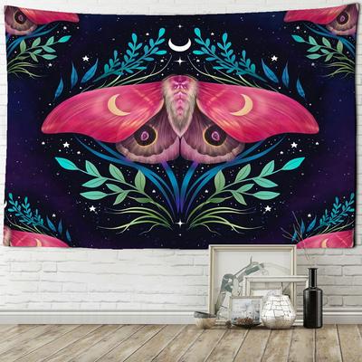Psychedelic Butterfly Tapestry Wall Mount Moon Bohemian Hippie Tapiz Witchcraft Bedroom Dormitory Home Decor