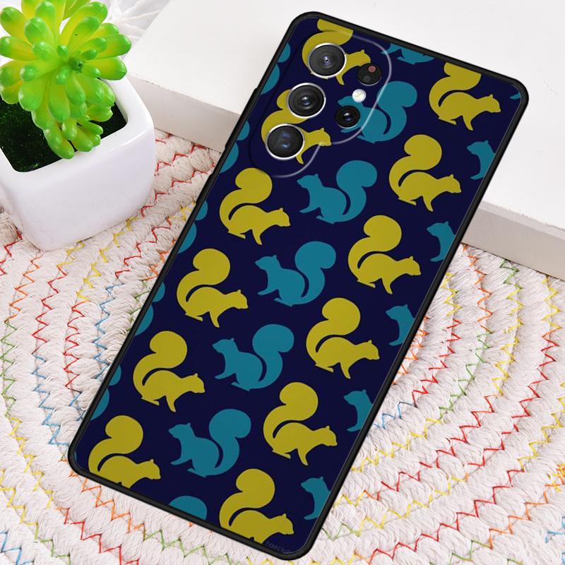 Cartoon Animal Squirrel Phone Case for Samsung Galaxy note 10 pro S26 Ultra S23 S24 FE S25 S21 S22 PLUS shockproof Cove