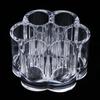 1PC New Acrylic Clear Lipstick Brush Makeup Display Organizer Flower Shaped Cosmetic Holder Organizer