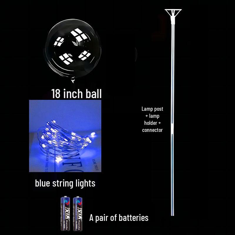 Glowing Bobo Balloon - Transparent LED Light-Up Balloon for Kids' Toys and Wedding Decorations