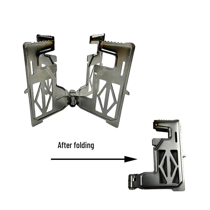 Portable Windproof Folding Aluminum Stove Table for Outdoor Camping