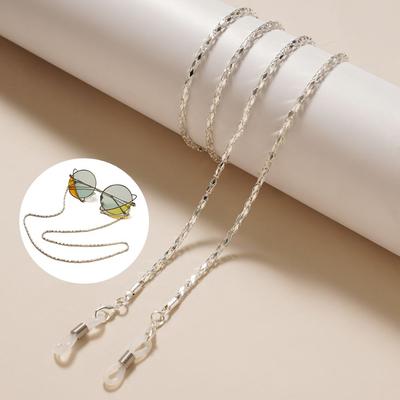 Non-slip Sunglasses Lanyard Metal Diamond Beads Reading Glasses Chain Eyeglass Lanyard  Women Men