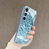 Full-Screen Fresh  Ripple Pattern Glass Phone Case for Galaxy S26 S25 S24 S23 Ultra  S22 Ultra S20 Ultra 56 A72 A73 5G