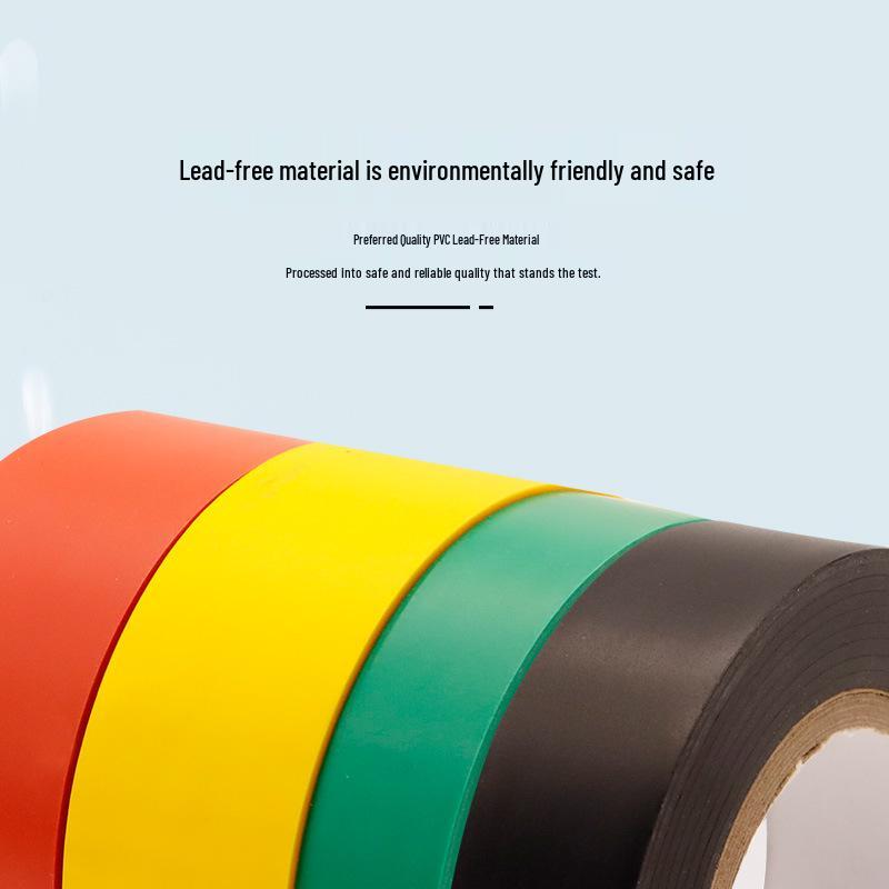 Antistatic Black High-Temperature Electrical Tape - PVC, Waterproof, Wear-Resistant, Flame Retardant