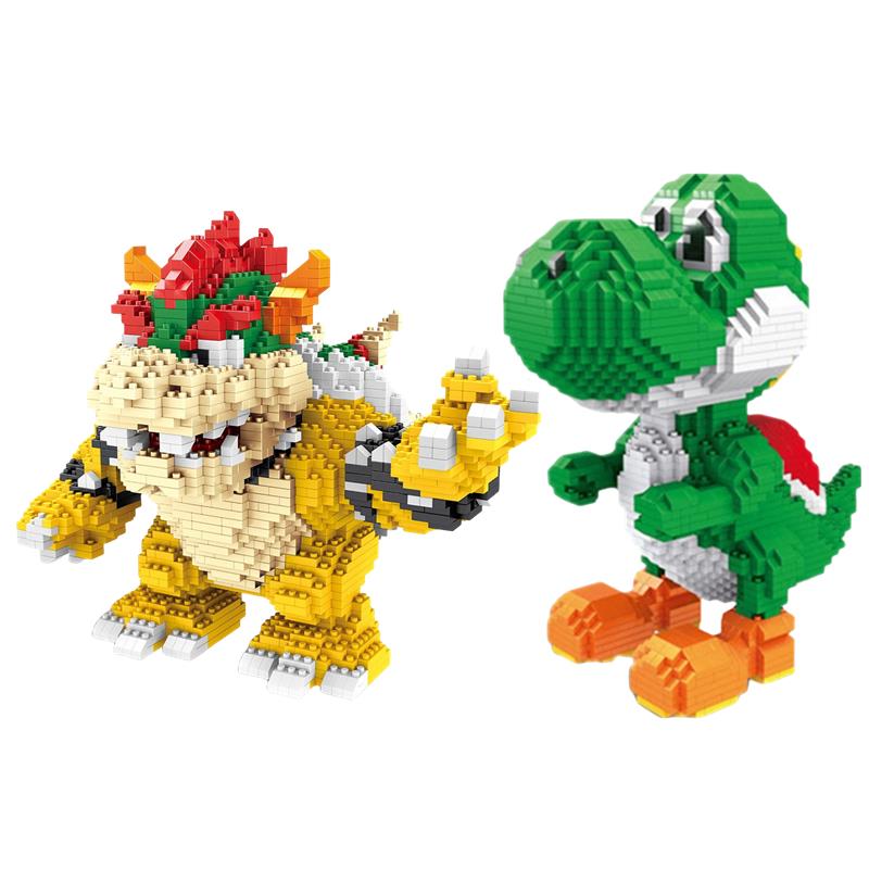Cartoon Anime Game Figure Dinosaur Blocks Building Toy Bricks Educational Brinquedos for Kids Gift Children Christmas Present