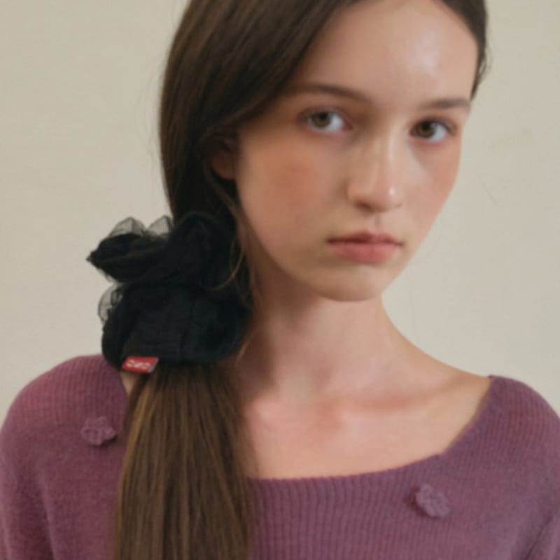 OUR NOSTALGIA Cloud Lace scrunchie_3Color(O25-ACC03)