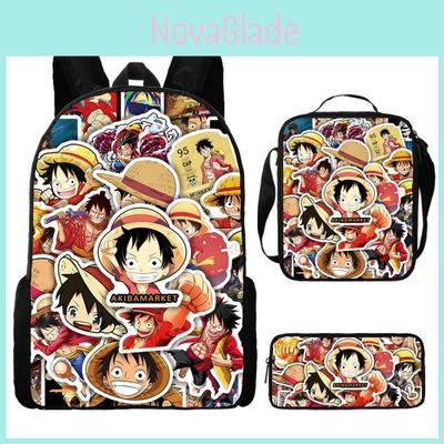 One Piece Backpack Set For Middle School Students Nylon School Bag Pencil Case And Tote Bag