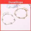 European Style Crystal Double Layer Anklet With Alloy Jewelry For Women