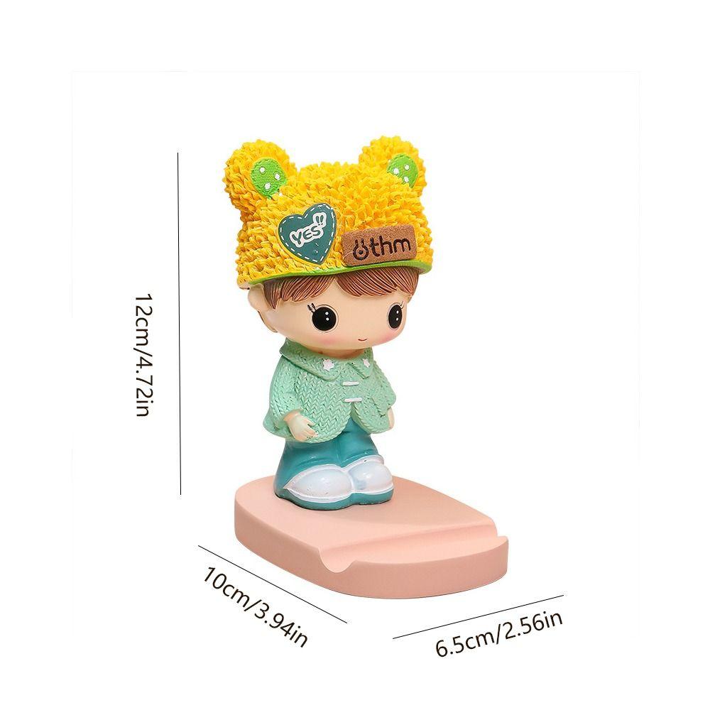 Anti Slip Cute  Mobile Phone Holder Figure Model Cartoon Phone Bracket  Watching Tv