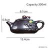 300ml Chinese Tradition Yixing Purple Clay Teapot Handmade Peach Zisha Tea Pot Household Beauty Tea Infuse Kettle Teaware
