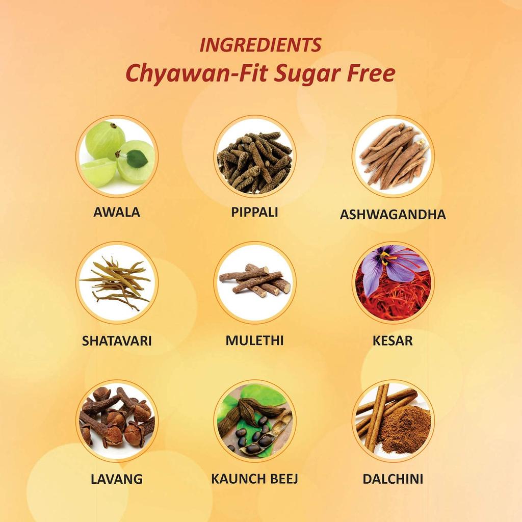 Baidyanath Chawan-Fit Sugar Free Chyawanprash 1 Kg Immunity Booster Herbal Rejuvenator