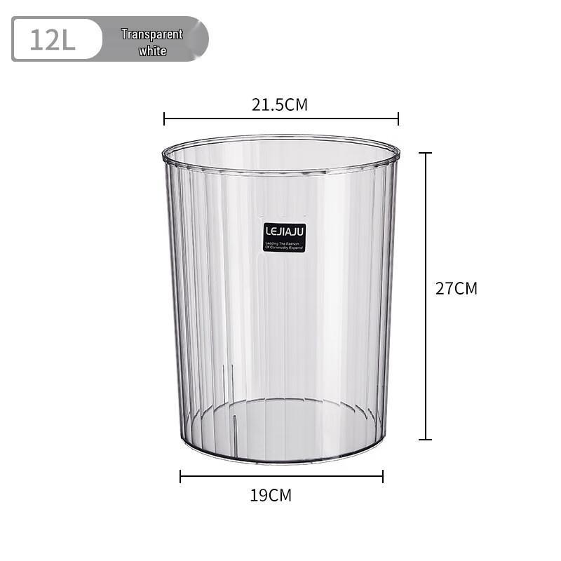 Light Luxury Transparent Trash Can