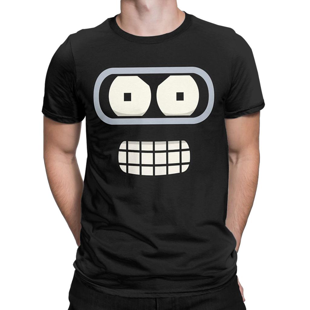 Futurama Face Classic Graphic 100% Cotton T-Shirt Tops Tees For Men