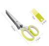 Kitchen Scissors Manual Shredder Hand Shredder Stainless Steel Blades with Safety Cover Cleaning Comb Shredder Vegetable Herb Cutter for Cooking