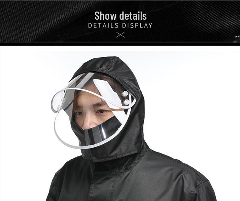 Men's and Women's Reflective Waterproof Raincoat and Pants Set for Riding and Takeaway