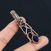 Sodalite Gemstone Handmade Pure Copper Wire Wrap Jewelry Pendant For Thanksgiving