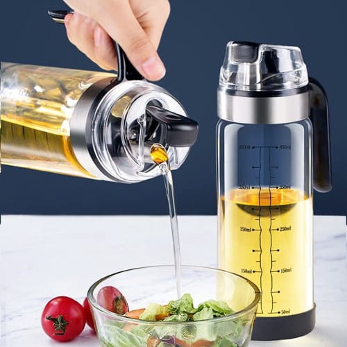 Huiyu Oil Bottle, Oil Pot, Olive Oil Bottle, Oil Pot, Gravity-Open Oil Bottle, 550ml X 1