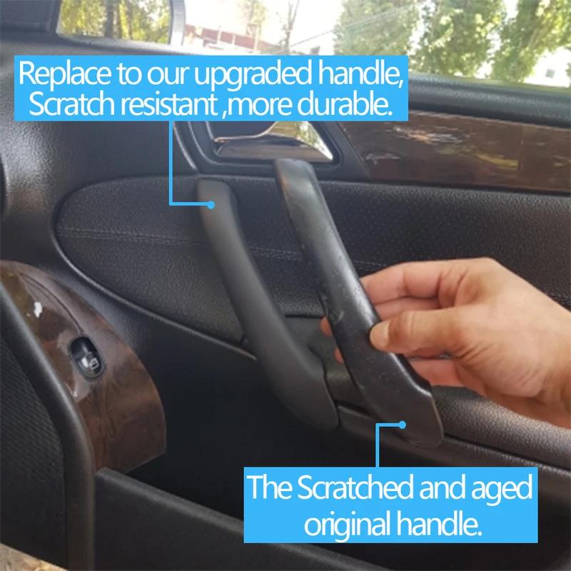 2PCS/4PCS Car Interior Accessories Front Left Right Door Pull Handle Set Replacement For Mercedes Benz W203 C Class 2000-2007