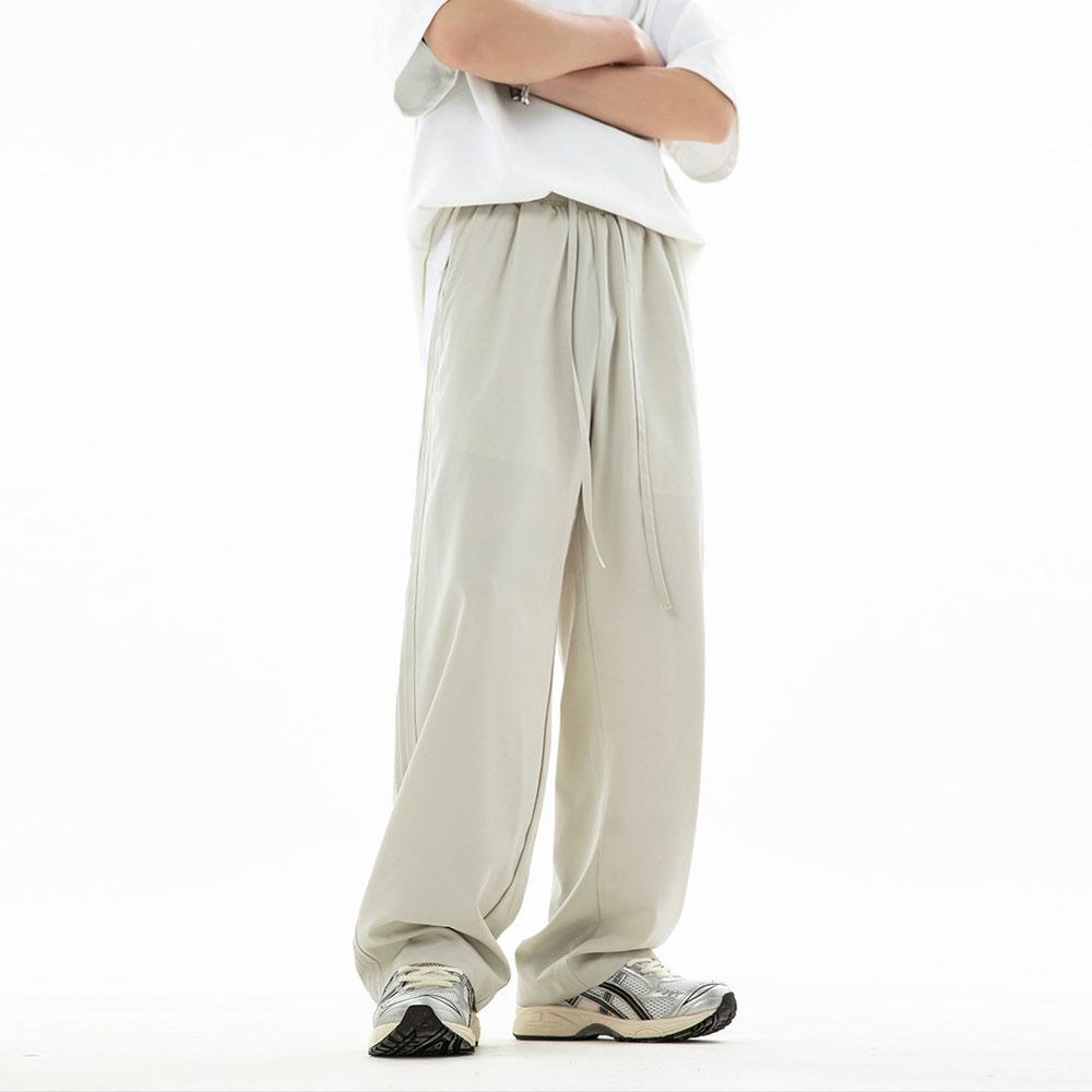 Nadměrná velikost Ledový hedvábí Y2K Kalhoty Pánské Letní Pruhované Ležérní Sportovní Cvičení Fitness Volné Kapsáčové Kalhoty Rychleschnoucí Tepláky Pánské Tepláky