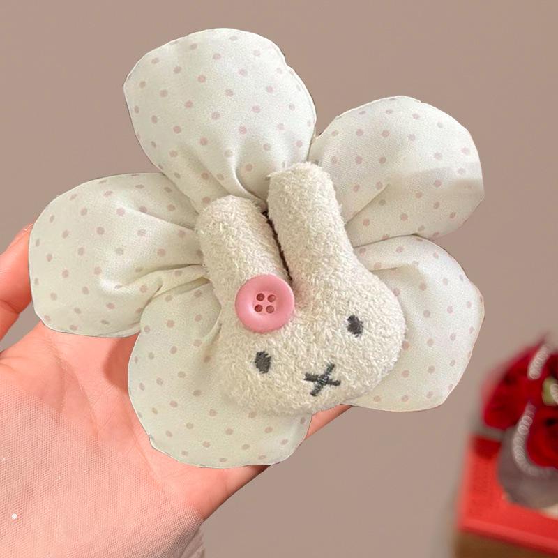 Roztomilé dětské gumičky do vlasů s kočičkou a králíčkem – Vysoká elasticita, nepoškozující gumičky do vlasů pro dívky.